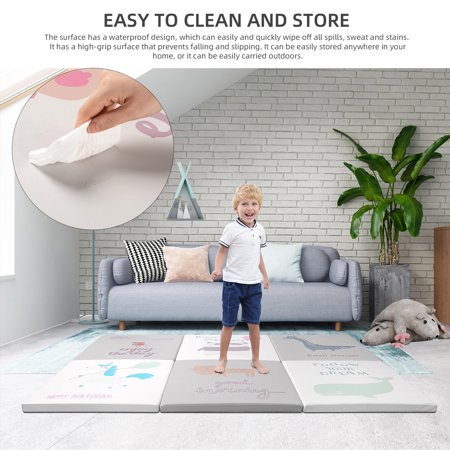 Tapis De Jeu Pour Bebe Ultra Epais Tapis De Jeu Pour Enfant Rampant En Mousse Pliable