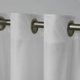 thumbnail image 4 of Exclusive Home Velvet Heavyweight Light Filtering Grommet Top Curtain Panel Pair, 54"x63", Winter White, 4 of 6