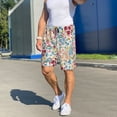 thumbnail image 7 of Bixox Men's Trendy Floral Design printed lightweight casual shorts, soft sleep shorts with pockets., 7 of 7