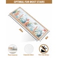 thumbnail image 4 of Stair Treads for Wooden Steps,Coastal Blue Peel and Stick Stair Treads with Adhesive,Ocean Coral Starfish Shell Nautical Seagrass Non Slip Indoor Stairs Runner Rugs Mats for Elders Dogs 8"x30" 15PCS, 4 of 7