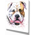 thumbnail image 2 of Cute Dog with Open Mouth - Animal Canvas Wall Art, 2 of 3