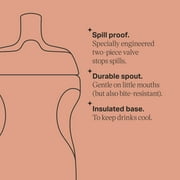 Tommee Tippee Insulated Sporty Toddler Water Bottle, 1–3y, 9oz, No-Spill, Animal Print, 1 Pack