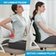 thumbnail image 4 of Almohada de apoyo Lumbar QUTOOL para el coche de la silla de la oficina, cojín trasero de espuma de la memoria ergonómica, respaldo de cuña, negro, 4 of 9