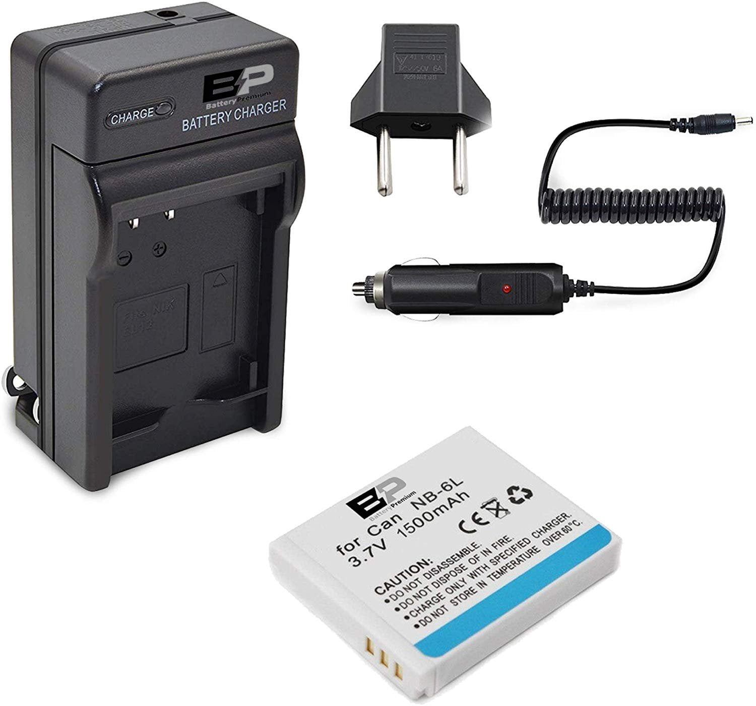 BP 1 NB6L Battery & Charger for Canon NB6L, NB6LH For PowerShot D30