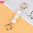 thumbnail image 4 of Cinturón de perlas de lujo Accesorios para bolsos pequeños Perla de imitación blanca Decoración universal para el día de San Valentín Regalos de cumpleaños para mujeres Oro, 2 piezas Inevent AP004770-01, 4 of 6