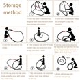 thumbnail image 6 of Portable Pop-Up Brown Mosquito Net Tent for Bed, L79 x W71 x H59 inch Large Folding Mosquito Netting with Net Bottom, 2 Entries, Suit for Twin to King Size Bed, 6 of 15