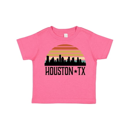

Inktastic Houston Texas Skyline Retro Gift Toddler Boy or Toddler Girl T-Shirt