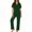 Green, variant on OGLCCG Womens Pajama Sets 2 Piece Short Sleeve Button Down Pjs Shirt and Pajama Pant Soft Sleepwear Lounge Sets for Women,XXL
