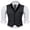Dark Gray-Black, variant on Mens Christmas Suit Vest Men's V-Neck Sleeveless Slim Fit Formal Jacket Suit Vest Business Dress Vests Casual Wedding Waistcoat