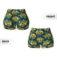 thumbnail image 5 of Kdxio Sunflowers Print Workout Shorts for Women Seamless Soft Smooth Gym Yoga Scrunch Active Shorts, 5 of 9