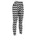 thumbnail image 6 of Black And White ZIG-ZAG Leggings high waist Golf wear legings for fitness Womens Leggings, 6 of 6