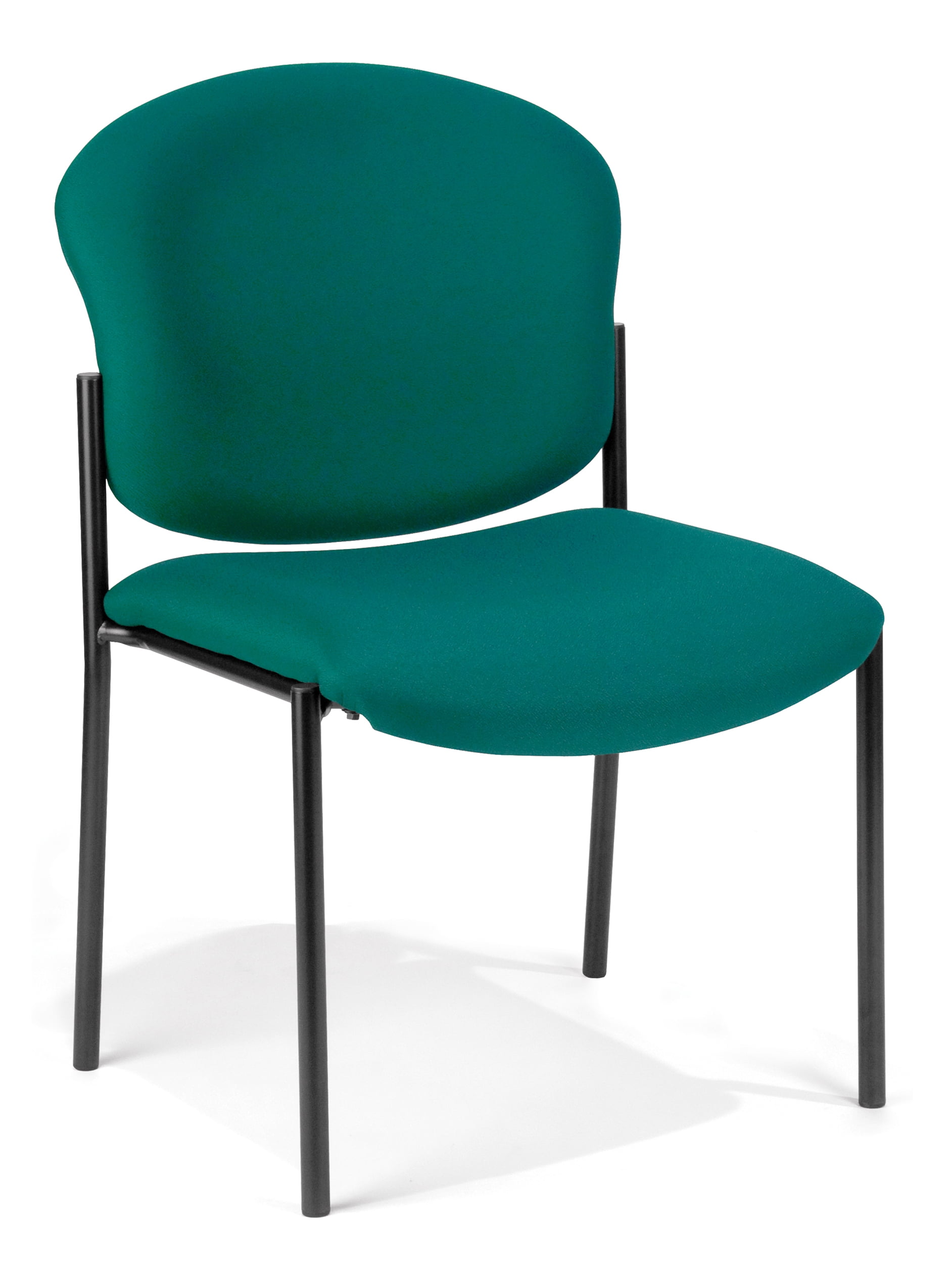 OFM Manor Series Round Back Armless Reception Chair in Teal