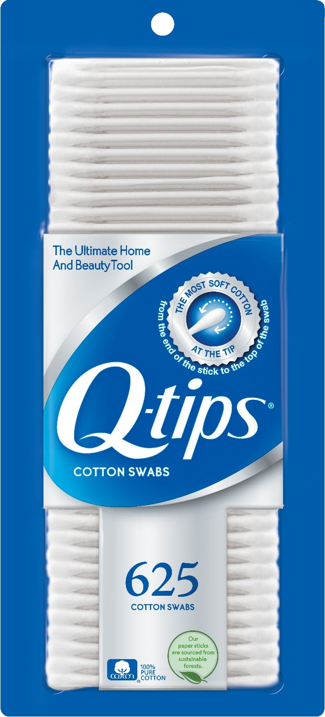 Qtips Cotton Swabs 625 ct