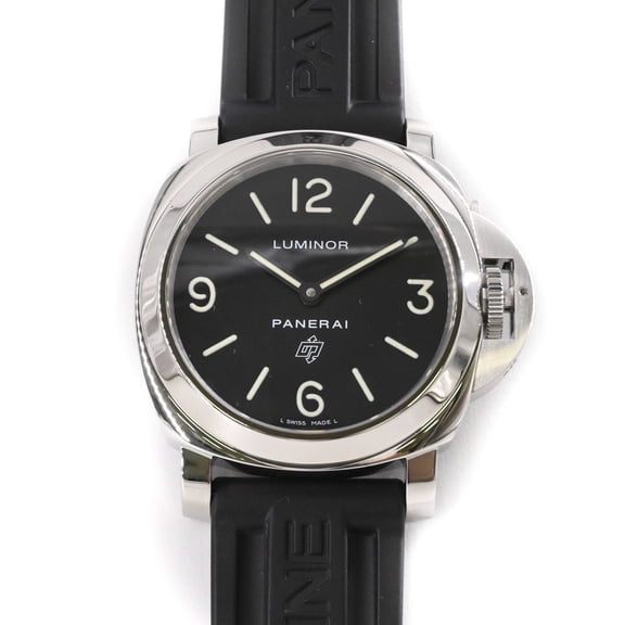 Pre-Owned Panerai Luminor Manual Winding Men's Watch, Black Dial, PAM00000 (Good)