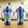 thumbnail image 2 of Dr. Brown’s Milestones Hard Spout Insulated Sippy Cup with Handles - Blue - 10oz - 2pk - 12m+, 2 of 5
