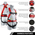 thumbnail image 4 of Arnés de seguridad, kit de protección contra caídas TT TRSMIMA, cuerpo completo, 4 of 7