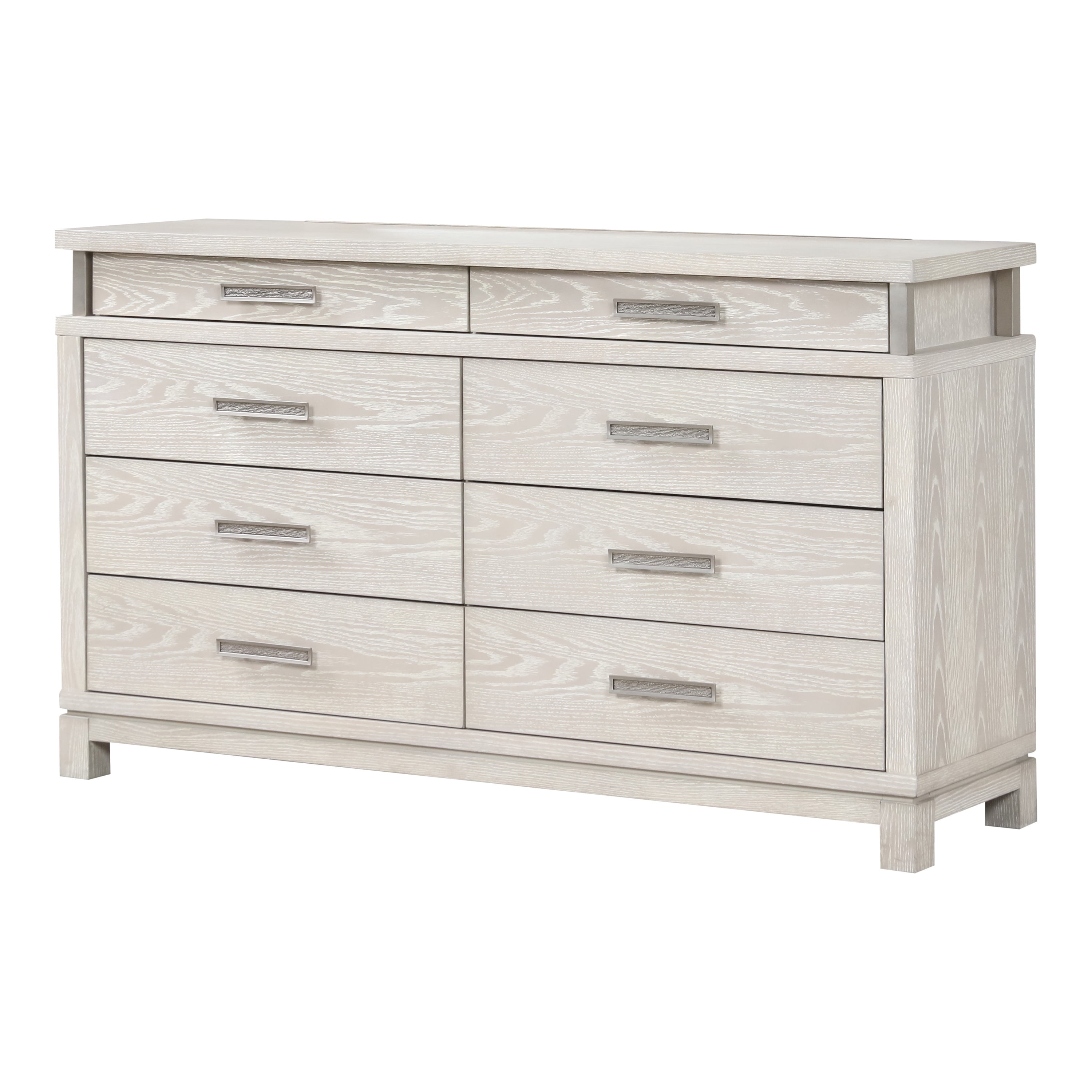Furniture of America Sagnet Adult Transitional 8-Drawer Dresser, Weathered Gray