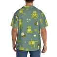 thumbnail image 3 of Kdxio Men'S Hawaiian Shirt For Men Short Sleeve Shirt Cute Yoga Frogs Summer Casual Holiday Beach Button Down T-Shirts, 3 of 5