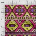thumbnail image 2 of oneOone Georgette Viscose Fuschia Pink Fabric African Aztech Craft Projects Decor Fabric Printed By The Yard 42 Inch Wide, 2 of 4