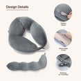 thumbnail image 2 of CHARRYARN Pillow with pea-shaped support, soft plush body cushion ideal for side sleeping, reading, and relaxation - versatile pressure-relief pillow with removable, machine-washable cover, 2 of 4
