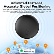 Air Tracker, Bluetooth Tracker Tag-4 Pack, Item Finder Works with Find My App (iOS Only), Smart Tag for Keys/Luggage/Wallets, Replaceable Battery, IP68 Waterproof, Worldwide Tracking, FCC Approved