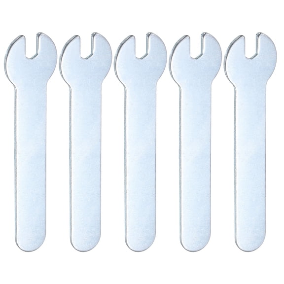 5pcs Thin Single Open End Wrench 4mm Metric 66mm Long U-Shaped Spanner