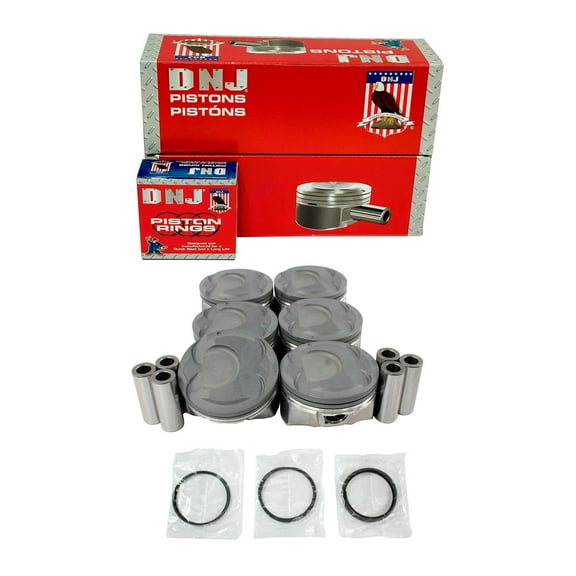 DNJ PRK197 Piston and Ring Kit Fits Cars & Trucks 12-19 Hyundai Kia Azera 3.3L V6 24V DOHC 3342cc