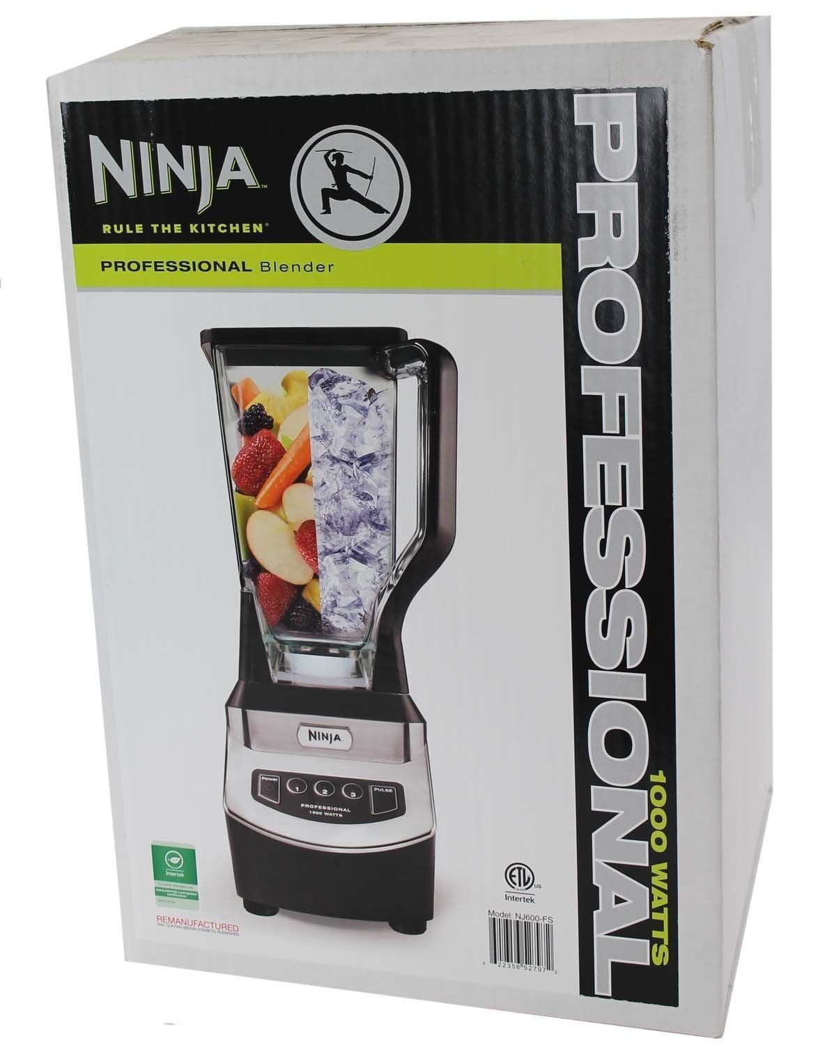 Ninja Professional Blend Blast 900 Fruits Vegetables 72 oz Blender NJ600WM