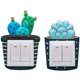 thumbnail image 5 of Etiqueta engomada del interruptor de luz decoración del interruptor de luz del diseño del cactus para Li, 5 of 5