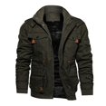 thumbnail image 2 of Chaqueta Con Capucha Y Bolsillos De Abrigo De Lana Gruesa Y Cálida De Manga Larga Para Hombre De Talla Grande Likrtyny Caballero, 2 of 5