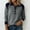 Dark Gray, variant on Vinsonshop Womens Long Sleeve Polo Shirts Color Block Button Down Collared V Neck Casual Ribbed Knit Henley Tops Fall Fashion Beige L