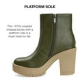 thumbnail image 2 of Journee Collection Womens Riplee Almond Toe Platform Ankle Booties, 2 of 6