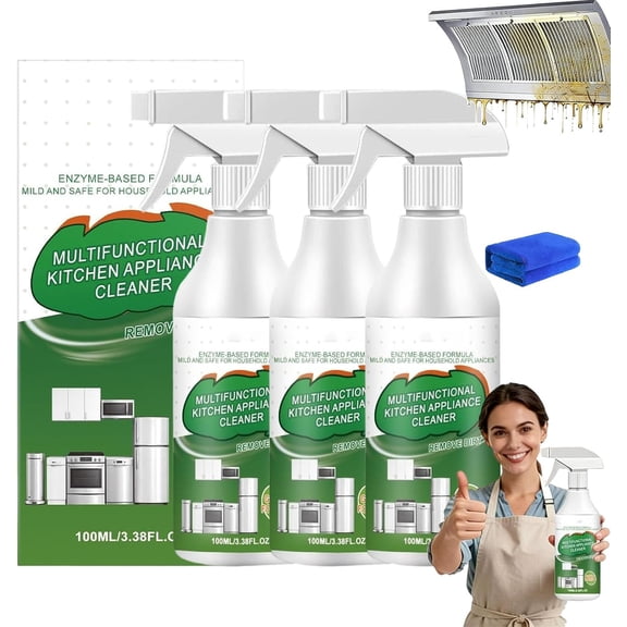 Enzyme Foam Cleaner Spray Multi-Purpose for Kitchen Home 3pcs