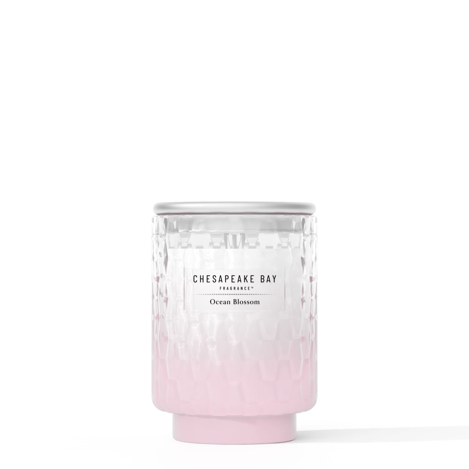 Chesapeake Bay Candle 8 oz | Ocean Blossom Scent |Exclusive Mood Evoking Fragrance |Textured Sea Glass-Inspired Jar | Premium Soy Blend Wax with Essential Oils