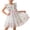 a1:White, variant on Lutiedan Girls Dresses Flower Tulle Fairy Dress Ruffle Sleeve Summer Smocked Dresses for Little Girls Birthday Wedding Party Princess Dress 3-8 Years