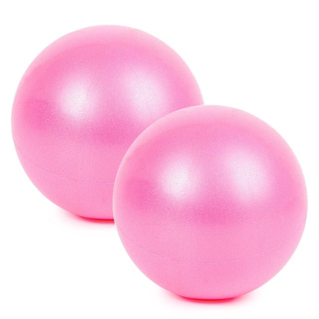 Pelota de yoga Irfora Bola de yoga de 25 cm 2 piezas Bola de estabilidad gruesa anti-explosión Mini bola física de Pilates Barre Irfora Pelota de yoga