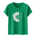 thumbnail image 4 of Xdegoge T Shirts for Women Graphic Under 10 Short Sleeve Crewneck Shirts Floral Summer Casual Tops Tunic Loose Fit Tees Soft Comfy Blouses Cancel Membership Online Sales, 4 of 5
