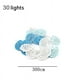 thumbnail image 3 of LED Wooden Shells Star Light String, Underwater Decorative Light, Copper Wire Light, Window Decoration Light, Color Light String, 3 Meters, 30 Lights, 3 of 5