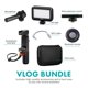 thumbnail image 3 of Movo Vlog Kit V7 - Kit de inicio de YouTube con agarre, micrófono estéreo, luz y kit de Vlogging remoto inalámbrico para iPhone para YouTube, TikTok, equipo de Vlogging para iPhone/Android - Kit de Vl, 3 of 5
