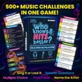 thumbnail image 4 of QUOKKA Card Game for Adults - Music Trivia Family Party Game - Who Knows Hits Better? Hip-Hop R&B, 4 of 7