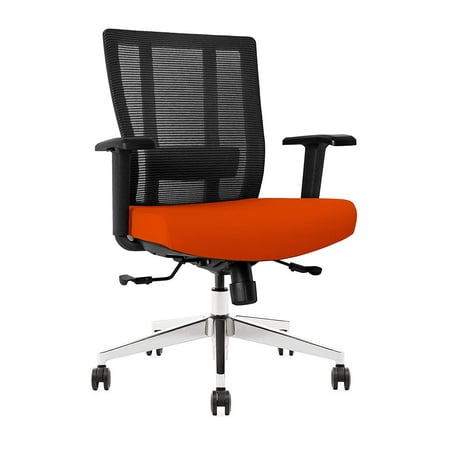 UPC: 0794604420264 | Bitchair Ergonomic Mesh Office Chair in tangerine with Seat Slide