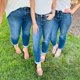 thumbnail image 5 of Jeans Prolriy para mujer, ajustados, con puños, cintura alta, elásticos, modernos, informales, deportivos, ajustados, talla D XXXL, 5 of 8