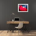 thumbnail image 3 of Perry, Rachel 18x15 White Modern Wood Framed Museum Art Print Titled - Fuchsia Tulips IV, 3 of 4