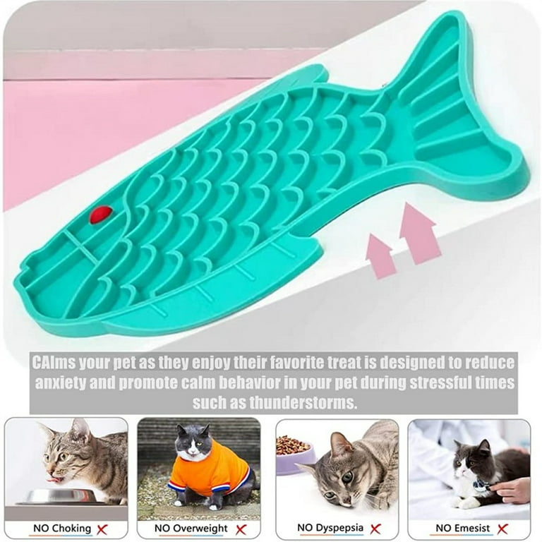 Meijuhuga Cat Slow Feeder Toy BPA Free Smooth Edge Stable Base Transparent  Pet Puzzle Food Leaking Ball Pet Supplies 