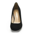 thumbnail image 5 of Dream Pairs Women's Bridal Wedding Party Low Heel Pump Shoes Luvly Black/Suede Size 7.5, 5 of 6