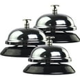 thumbnail image 6 of MLINS Retro Metal Hand Bell for Home Use Silver Color Loud Clear Tone Multipurpose 3 pcs, 6 of 8