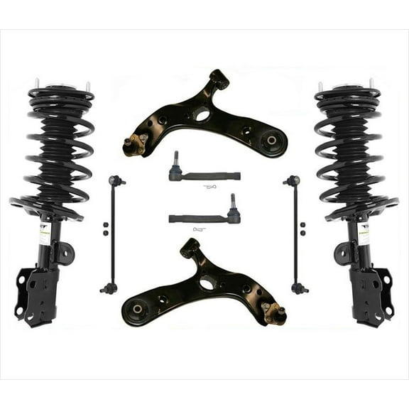 Front Struts Control Arms Links Tie Rods for Toyota Base Model PRIUS 10-14