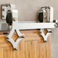 thumbnail image 7 of Homacer Brushed Nickel Double Track U-Shape Bypass Sliding Barn Door Hardware Kit, for Two/Double Doors, 6ft Long Flat Track, Diamond Design Roller, Heavy Duty, for Interior & Exterior Use, 7 of 7