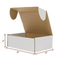 thumbnail image 4 of Best 50 Pack 6x4x2" Shipping Boxes Corrugated Boxes, Small Recycled Shipping Corrugated Boxes Mailers, Sturdy Kraft Corrugated Cardboard Boxes for Shipping and Mailing, 4 of 7