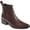 Brown, variant on Journee Collection Womens Brooklee Leather Square Toe Booties